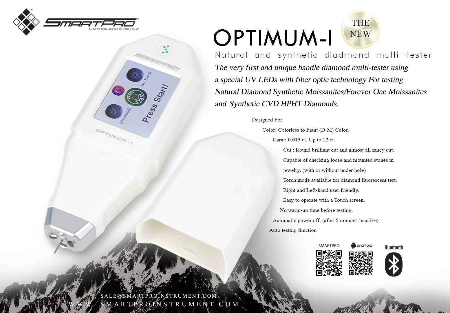 SmartPro 3 in 1 Precious Stone Distinguisher Lab Grown CVD HPHT Natural Diamond Moissanite Tester